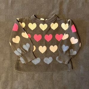 Gap Kids Girls Heart Sweater, Size XS